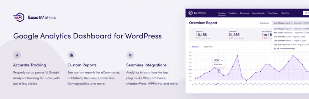 Google Analytics Dashboard for WP by ExactMetrics